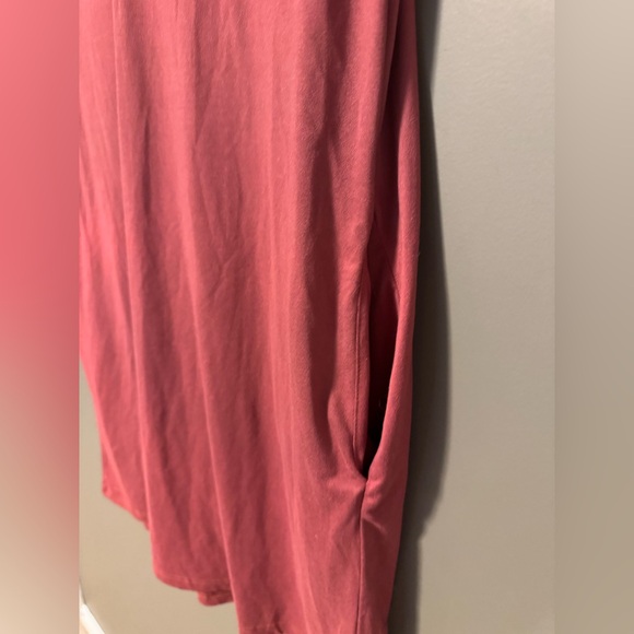 mts Red T-Shirt Dress with Pockets Size S - Picture 3 of 3